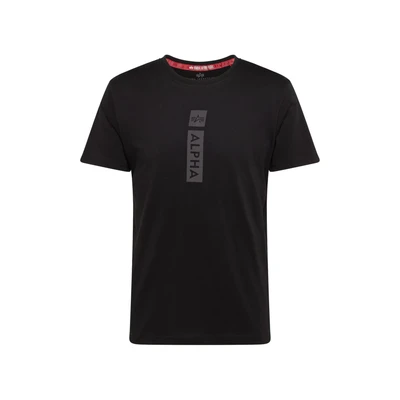 Afbeelding van Alpha Industries PP T Tshirt print, Heren, Maat: Small, Black
