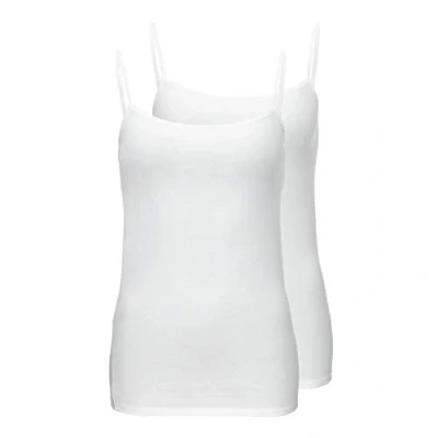 Afbeelding van Schiesser Dames spaghettitop (2 stuks) onderhemd, wit (wit 100), 36