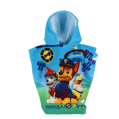 Afbeelding van Paw Patrol badponcho 50 x 100 cm. poncho handdoek sneldrogend