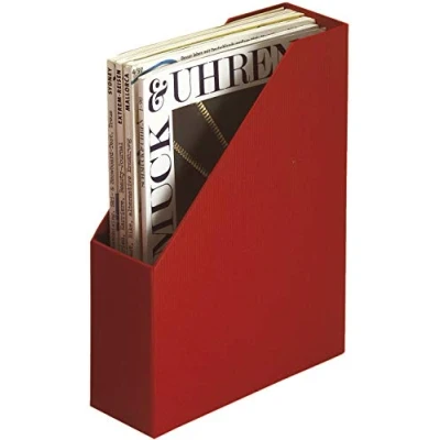 Afbeelding van Rössler 1318452360 S.O.H.O. tijdschriftencassette voor DIN A4, 8,5 x 26 31,5 cm, rood, 1 stuk