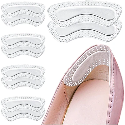 Afbeelding van Hielbeschermers 5 paar Hielbescherming Gel Hielzooltjes Anti Blaren Antislip Transparante Inlegpads Hielkussens Universeel Comfortabel Hiel Pads