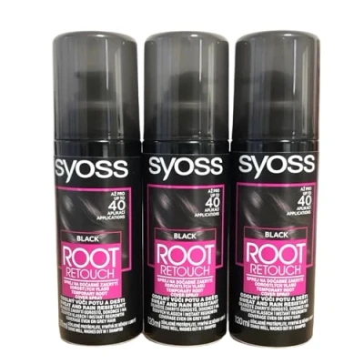 Afbeelding van Syoss Root Retoucher, 120 ml, zwart, verpakking van 3