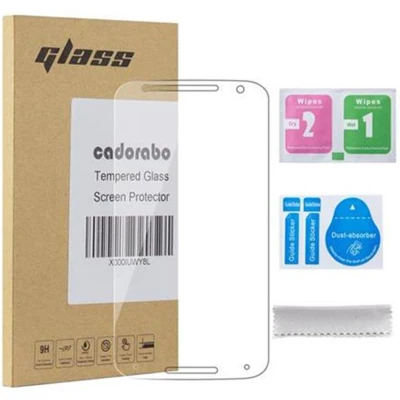 Afbeelding van Cadorabo Screenprotector geschikt voor Motorola MOTO X2 Pantser film Beschermende in KRISTALHELDER Geharde (Tempered) display beschermglas 9H hardheid met 3D Touch
