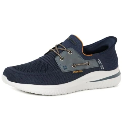Afbeelding van Skechers Heren Slip ins: Delson 3.0 Roth Mocassin, Donkerblauw, 47.5 EU