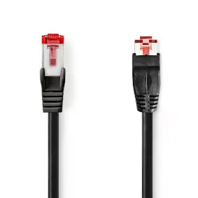 Afbeelding van Netwerkkabel Cat6 SF/UTP 1 meter (100% koper, 1x Haaks)