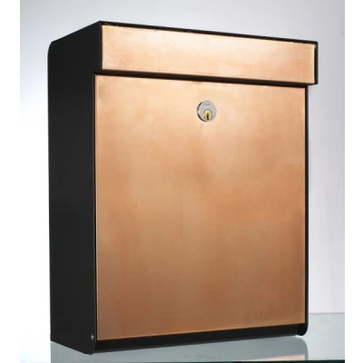 Afbeelding van Design brievenbus Allux Grundform koper