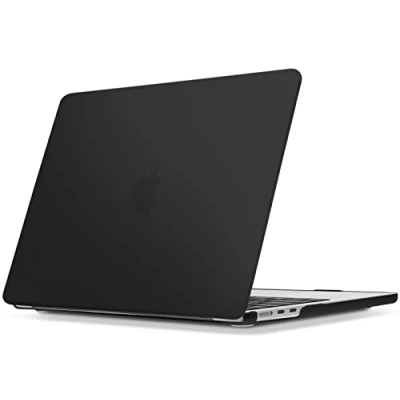Afbeelding van TECOOL Hoes Compatibel met MacBook Air M2 13.6&quot; 2022, Model A2681, Plastic Slanke Beschermende Harde Case, Mat Oppervlak, Zwart