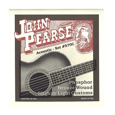 Afbeelding van John Pearse Strings® 570C voor akoestische gitaar fosfor brons gewikkeld licht gauge douane 11 52