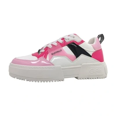 Afbeelding van Buffalo Sneakers laag, Dames, Maat: 38, Rose/white/pink Pu