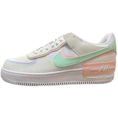 Afbeelding van Nike Sportswear W AF1 Double Vision Sneakers laag, Dames, Maat: 44.5, White/atmosphere/mint foam/football grey/white Leer en imitatieleer