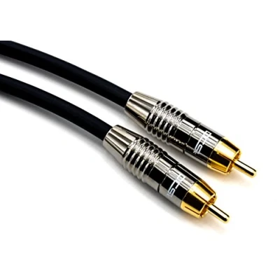 Afbeelding van DCSk 15m audio subwoofer kabel (15 m) verguld &amp; drievoudig afgeschermd, mono met 1 RCA naar stekker, audiokabel, hoeveelheid: stuk
