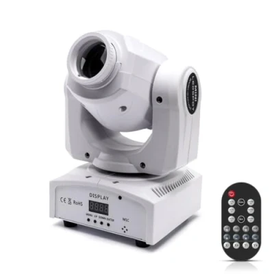 Afbeelding van UKing 50W Lyre LED DMX 512 Beweegbare Hoofd met Afstandsbediening Licht Scène Materiaal Sono Disco Verlichting 9/11 Kanalen voor DJ Avondfeest Bar Bruiloft