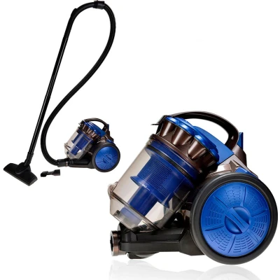 Afbeelding van EDM Compacte Stofzuiger Zonder Zak 2,5 L 700W Blauw, Zwart 24x33x29cm