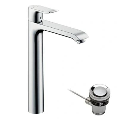 Afbeelding van Hansgrohe metris wastafelmengkraan eengreeps 1 gats uitloop vast chroom 31082000