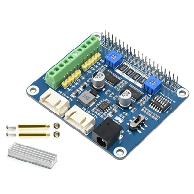 Afbeelding van HRB8825 Stepper Motor HAT (B) for Raspberry Pi/Jetson Nano,Drives Two Motors Up to 1/32 Microstepping, 6 Available Microstepping Modes