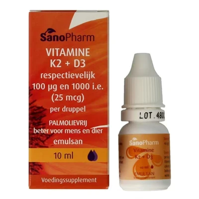 Afbeelding van Sanopharm Vitamine K2 D3 Emulsan, 10 ml