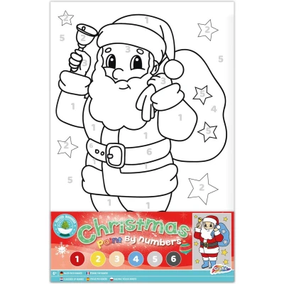 Afbeelding van Creative Craft Group XMAS Canvas Schilderen op Nummer Kerstman