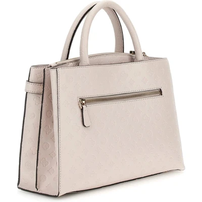 Afbeelding van Guess Arlena LOGO Girlfriend Satchel Handtas, Dames, Maat: One Size, Taupe