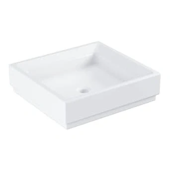 Afbeelding van Grohe Cube Keramiek opzetwastafel 50x47 cm zonder overloop pureguard Wit