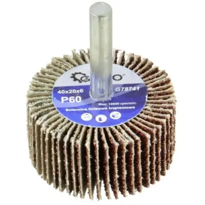 Afbeelding van GEKO Abrasive Flap Wheel P60 40x20mm 6mm Arbor