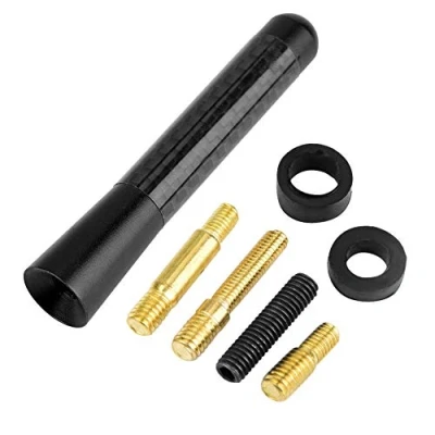 Afbeelding van EBTOOLS Antena de Coche Corta Potente 3&quot; Tornillo Radio Fibra Carbono Repuesto