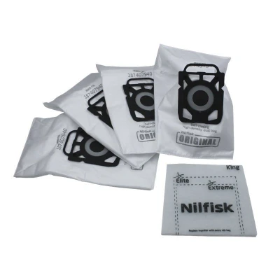 Afbeelding van Nilfisk 107412688 stofzuigerzak stofzuiger stofzuigerzakken 4st. hygiene/ extreme/ elite/ king serie