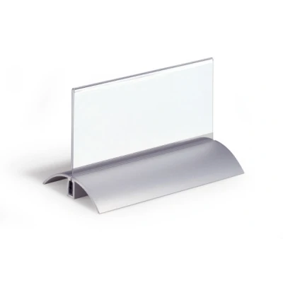 Afbeelding van Durable Tafelnaambord PRESENTER DE LUXE 61x150 mm, transparant