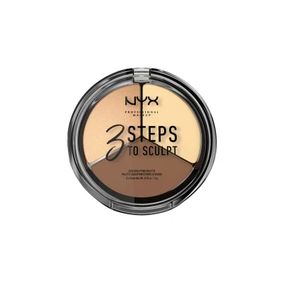Afbeelding van Nyx Professional Makeup 3 Steps TO Sculpt Contouring, Dames, Maat: 15 g, 2 light
