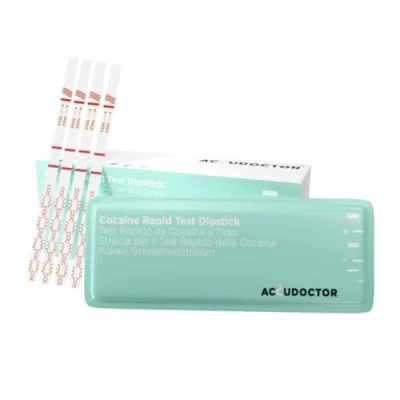 Afbeelding van 10x Accudoctor Drugtests cocaïne in Urine drugstest drog test kit strips testing homekit drugstesten testen durgs multi drogue detector cocaine teststrips zelftest autotest
