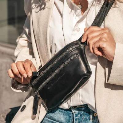 Afbeelding van The Chesterfield Brand Leren Heuptas Zwart Toronto
