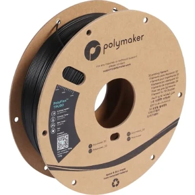 Afbeelding van Polymaker PolyFlex TPU 90A filament 1.75 mm Black 750 Gr