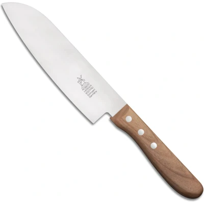 Afbeelding van Robert Herder Koksmes RVS Santoku Lemmet 16.5 cm Heft Kersenhout