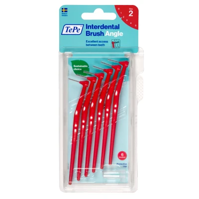 Afbeelding van 3x TePe Angle Interdentale Ragers 0,5 mm Rood 6 stuks