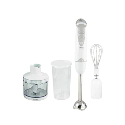 Afbeelding van HAEGER Doce Plus Handmixerset, 400 W, beker met 600 ml, hakmolen voor levensmiddelen en garde, afneembaar