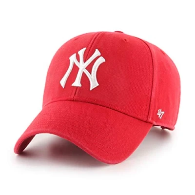 Afbeelding van &#039;47 MLB New York Yankees Cold Zone MVP DP Cap Acryl Wolmix Unisex Baseball Premium Kwaliteit Ontwerp en Vakmanschap door Generational Family Sportswear Merk Rood, 31W