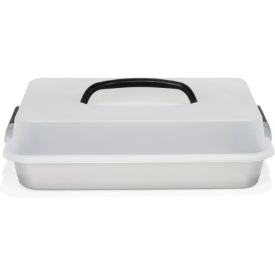 Afbeelding van Patisse Bakvorm Silver Top Met Draagdeksel 35 x 24 cm