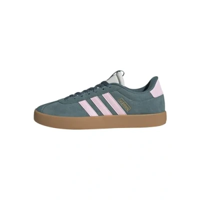 Afbeelding van adidas Dames VL COURT 3.0 SHOES, Preloved Teal/Clear Pink/Gold Metallic, 43 1/3 EU