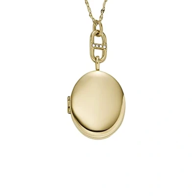 Afbeelding van Fossil collier JF04426710 Jewelry goudkleurig