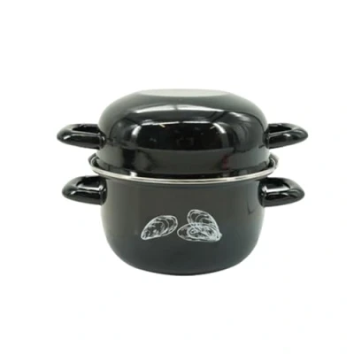 Afbeelding van Geëmailleerde mosselpot 20,5 x 26 17,5 cm Fackelmann