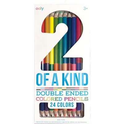 Afbeelding van Ooly 2 of A Kind Double Ended Colored Pencils (Set 12 / 24 Colors) REVAMP
