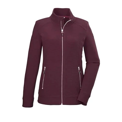 Afbeelding van killtec dames Fleecejack met opstaande kraag KOS 100 WMN FLC JCKT, weintraube, 36, 42802 000