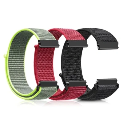 Afbeelding van Ecogbd Nylon vervangende horlogeband 16 mm 18 19 20 22 mm, snelsluiting, sportieve horlogebandjes voor dames en heren, zachte stof, verstelbaar, luchtdoorlatend bandje met lus, 16mm,
