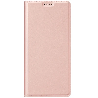 Afbeelding van Samsung Galaxy A35 Hoesje Kunstleder Dux Ducis Bookcase Rosé goud Telefoonhoesje
