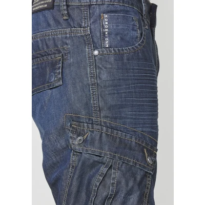Afbeelding van KOROSHI Cargojeans donkerblauw