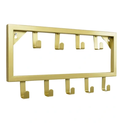 Afbeelding van LOFT42 Bono Small Kapstok Goud Metaal 9 haken 50x26x4