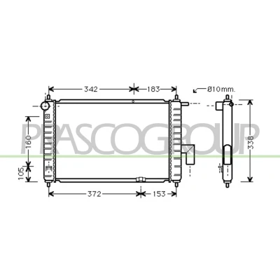 Afbeelding van Radiateur PRASCO DW322R003
