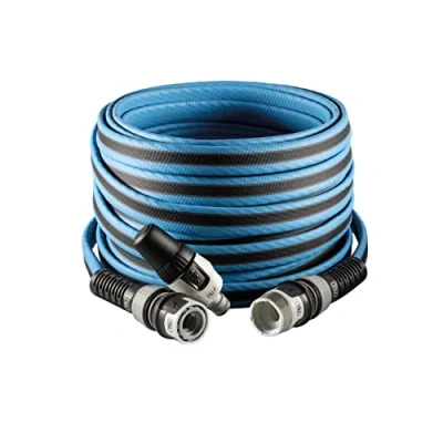 Afbeelding van FITT FORCE 15 m, tuinslang, lichtgewicht, bestendig en compact, voor intensief gebruik, met lans, kleur blauw, 43% CO2e