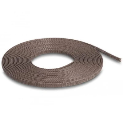 Afbeelding van Delock Geflechtschlauch nagerfest dehnbar 5 m x 3 mm braun