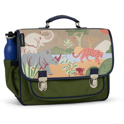 Afbeelding van Caramel &amp; Cie Boekentas/Schooltas Safari Medium Groen