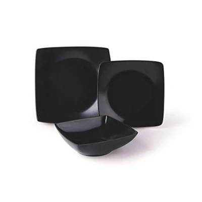 Afbeelding van Excelsa Eclipse Tafelservies van keramiek, 18 stuks, zwart